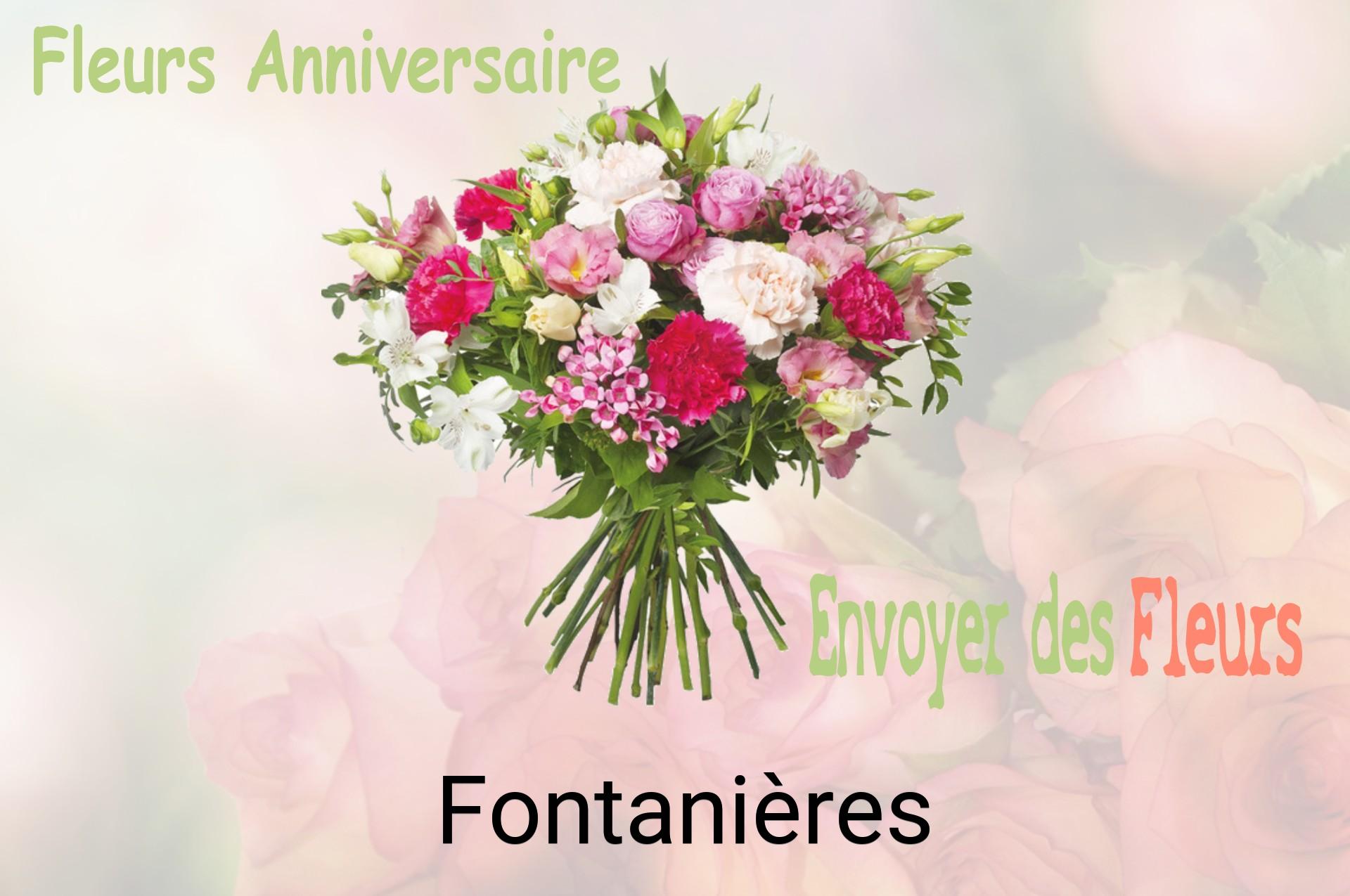 Bouquet de fleurs d’anniversaire livré à Fontanières